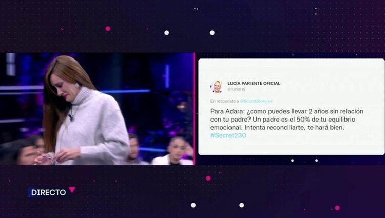 Adara, muy dolida por las palabras de Lucía Pariente | Foto: Telecinco.es