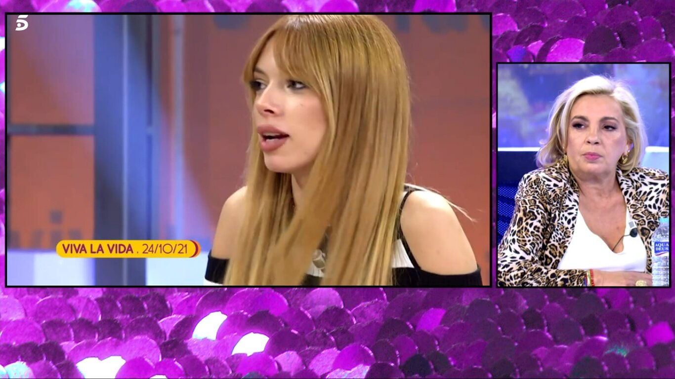 Carmen Borrego escuchando a su sobrina Alejandra / Telecinco.es