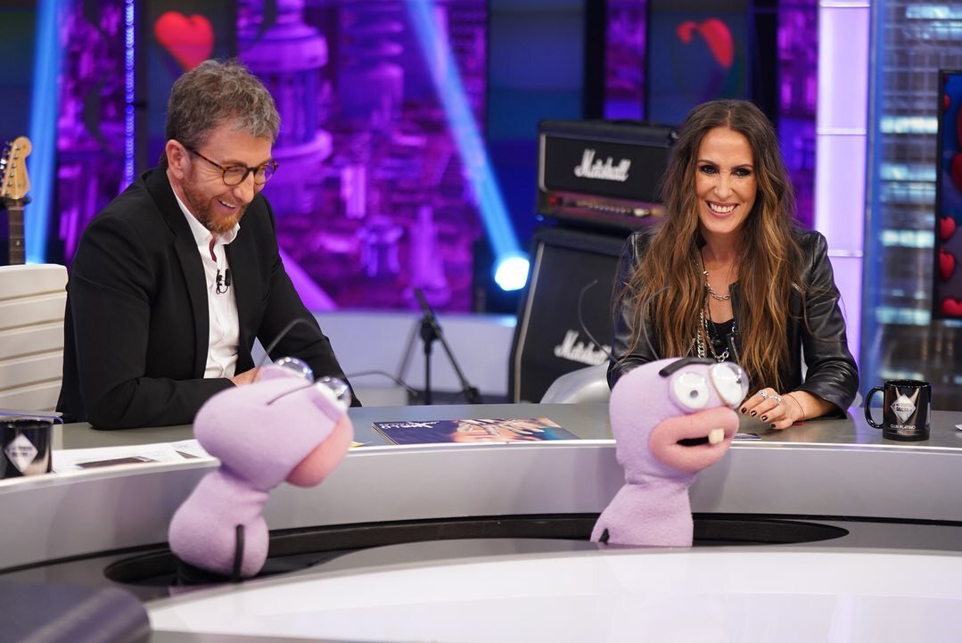 Malú con Pablo Motos en 'El Hormiguero'/ Foto: Antena 3