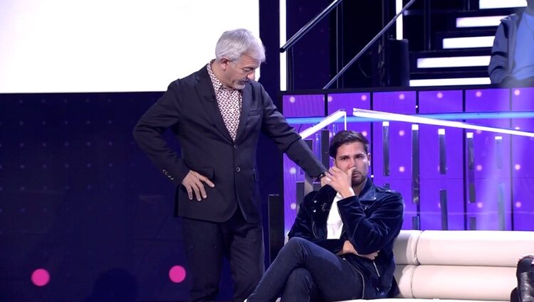 Carlos Sobera y Gianmarco en el plató de 'Secret Story' / Foto: Telecinco.es