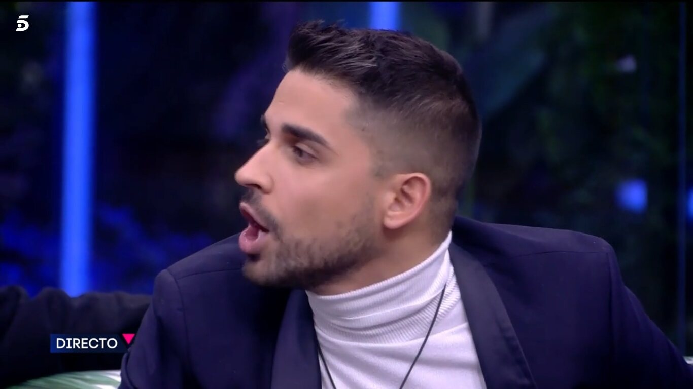 Frigenti discutiendo con Cristina en la gala / Telecinco.es