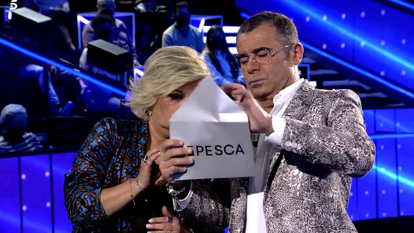 Terelu viendo el nombre del repescado de 'Secret Story' / Telecinco.es