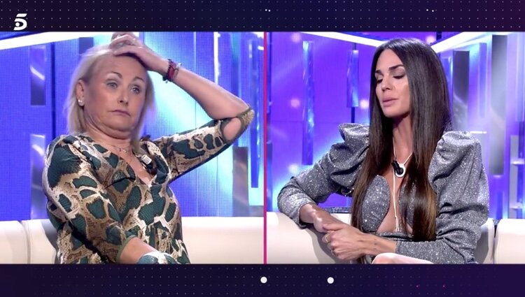 Cynthia Martínez y Lucía Pariente cara a cara en plató / Foto: Telecinco.es