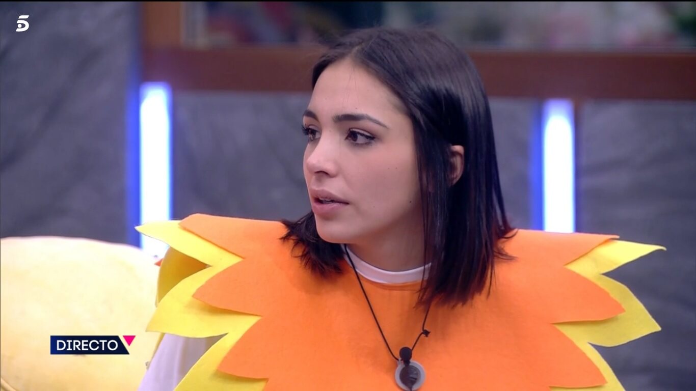 Sandra durante su nominación / Telecinco.es