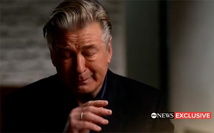 Alec Baldwin en uno de los fotogramas de su entrevista para ABC News