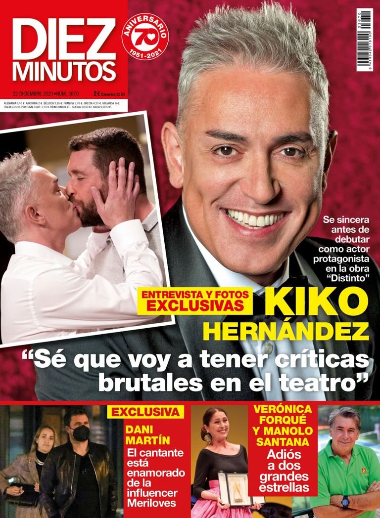 Dani Martín con su nueva chica en la portada de Diez Minutos