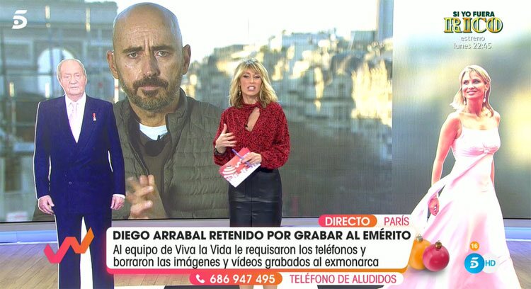 Diego Arrabal y Emma García durante su conexión telemática