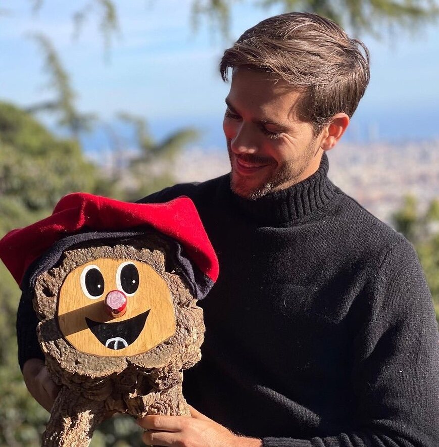 Marc Clotet con el tronco | Instagram