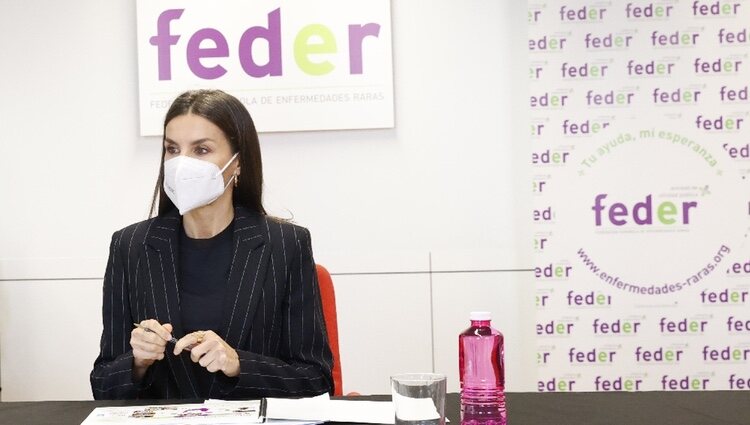 La Reina Letizia en una reunión de trabajo con la Federación Española de Enfermedades Raras