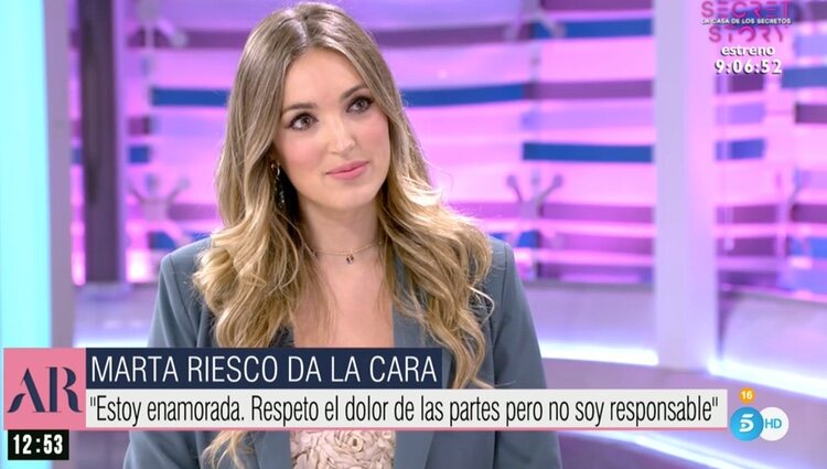 Marta Riesco hablando de su relación con Antonio David Flores en 'El Programa de AR'