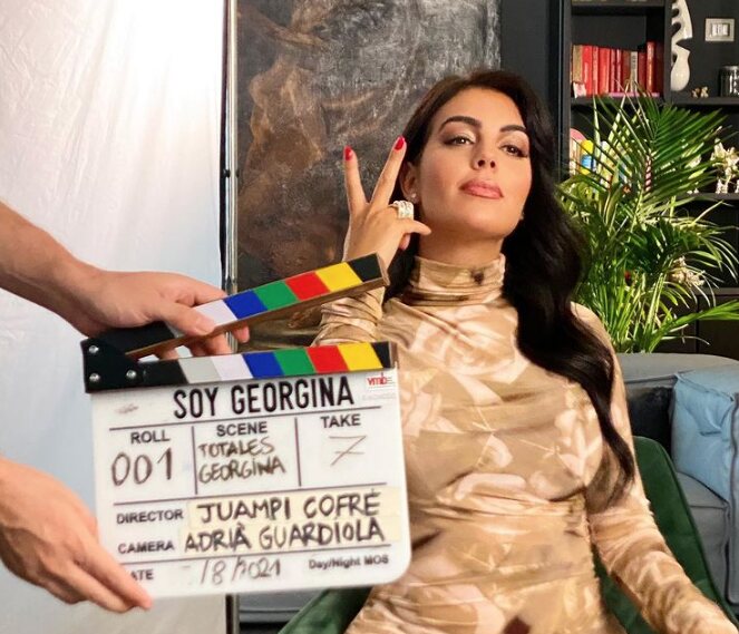 Georgina Rodríguez grabando su documental/ Foto: Instagram