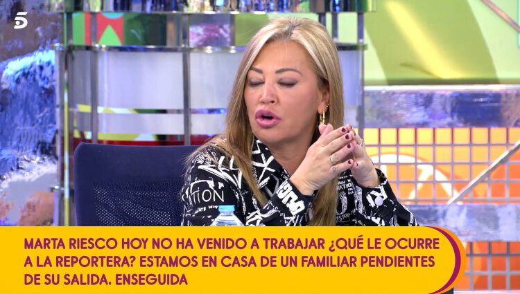 Belén Esteban habla de la llamada en 'Sálvame' / Foto: Telecinco.es