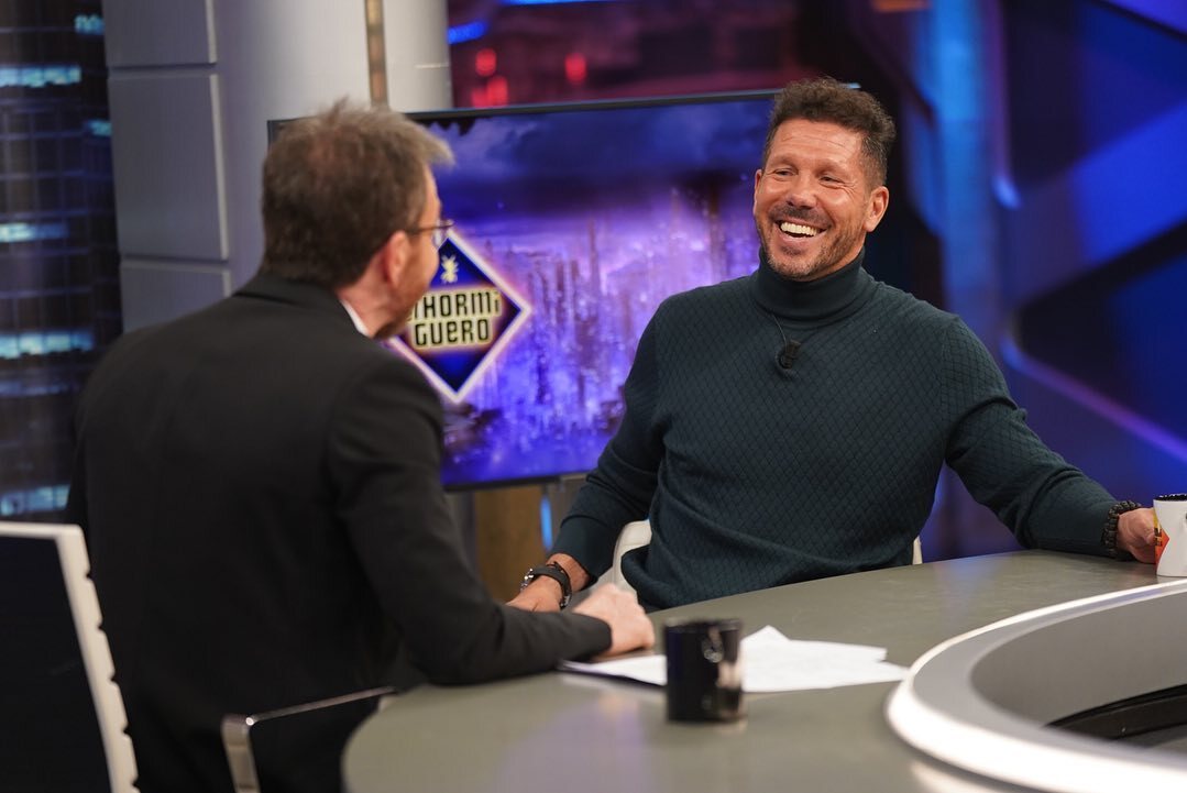 Simeone hablando con Pablo Motos/ Foto: Antena 3