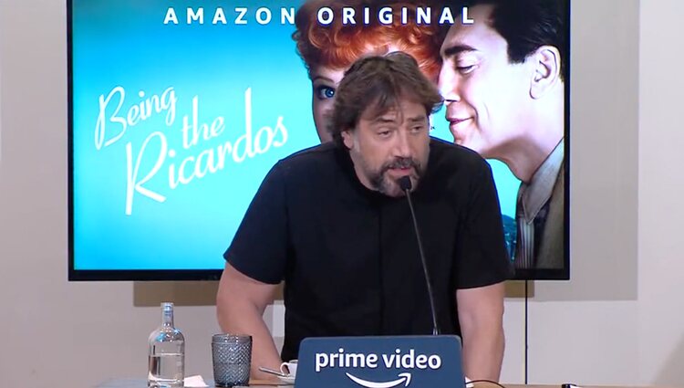 Javier Bardem durante la rueda de prensa