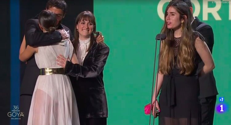 Verónica Echegui y Álex García celebran su Goya 2022