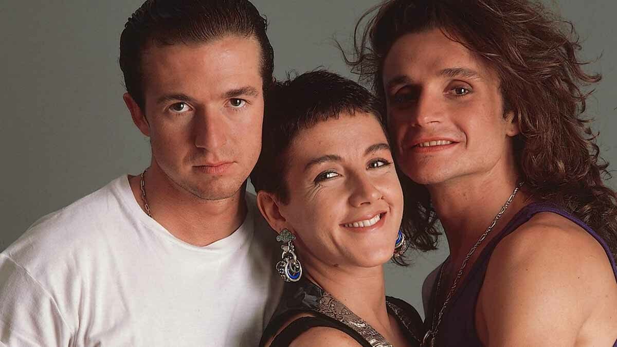 Jose María Cano, Ana Torroja y Nacho Cano, miembros de Mecano