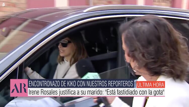 Irene Rosales informa del estado de salud de su marido