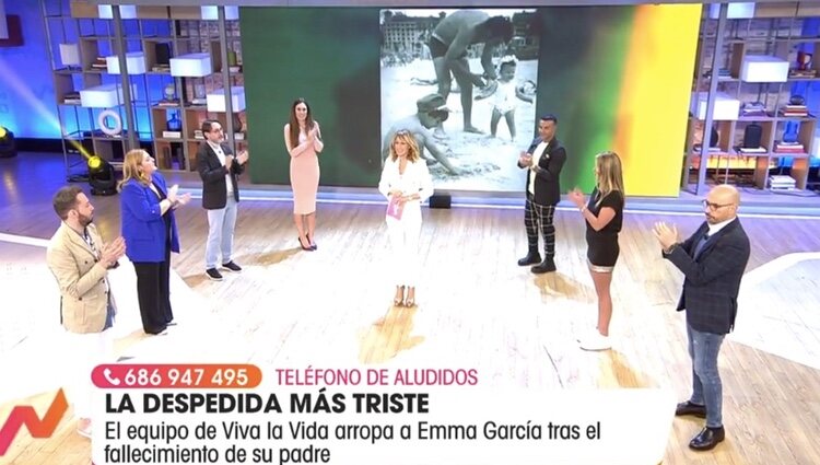 Emma, arropada por sus compañeros | Foto: telecinco.es