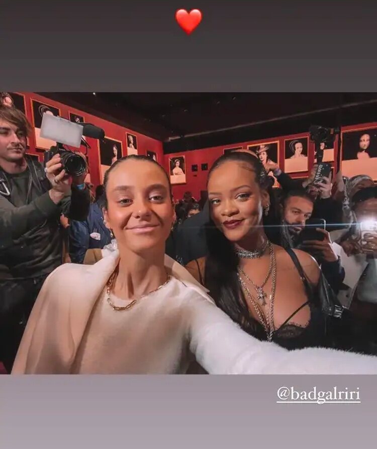 Victoria Federica y Rihanna en la Semana de la Moda de París