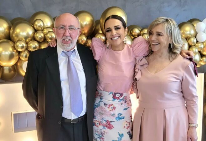 Paula Echevarría con sus padres/ Foto: Instagram