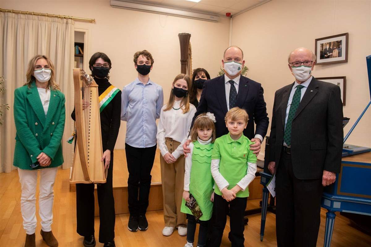 Jacques y Gabriella de Mónaco en la Academia de Música y Teatro Ranier III/ Foto: Twitter