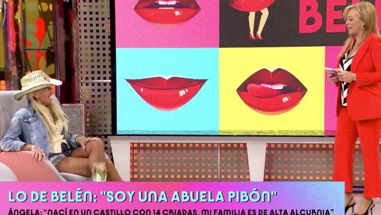 Belén Esteban presentando 'Lo de Belén' / Foto: Telecinco.es