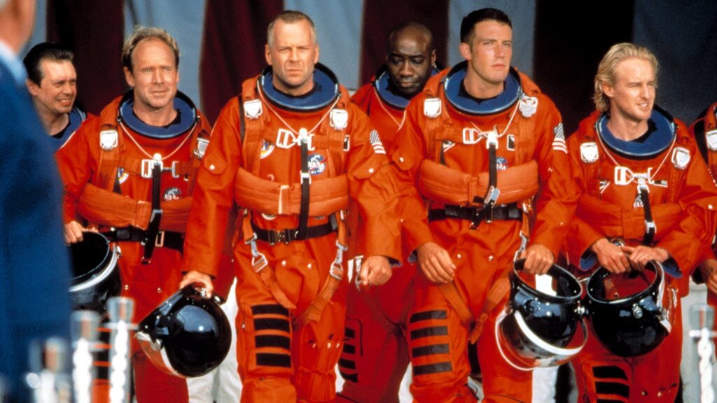 Bruce Willis en uno de los fotogramas de 'Armageddon'