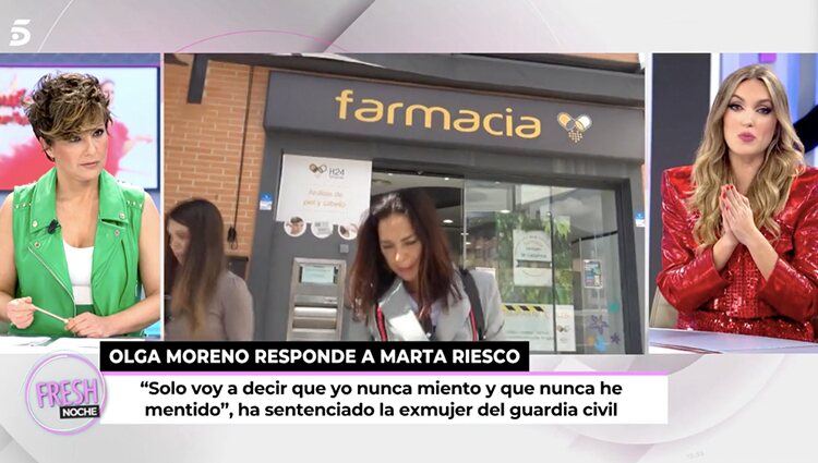 Marta Riesco pidiendo perdón