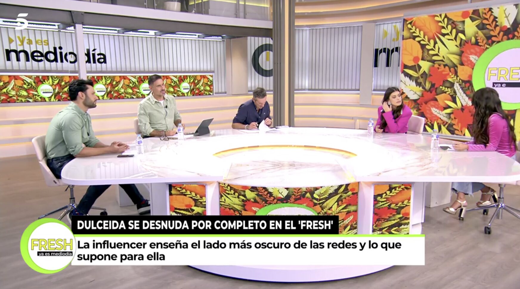 Dulceida en el plató de 'Ya es Mediodía Fresh'/ Foto: telecinco.es