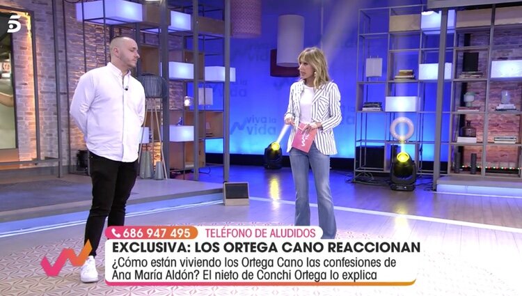 Fran Rioja, sobrino de José Ortega Cano, en 'Viva la Vida' / Foto: Telecinco.es