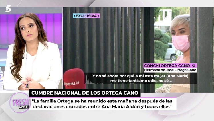 Gloria Camila habla en 'Ya son las ocho' / Foto: Telecinco.es