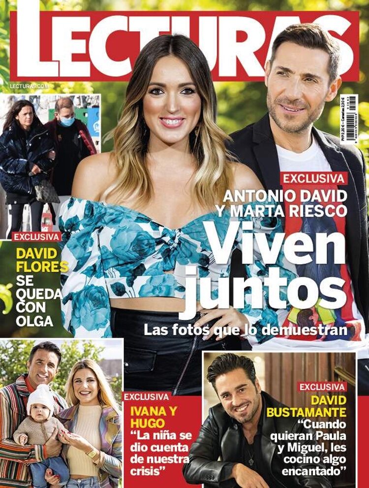 Antonio David y Marta Riesco en su primera portada juntos