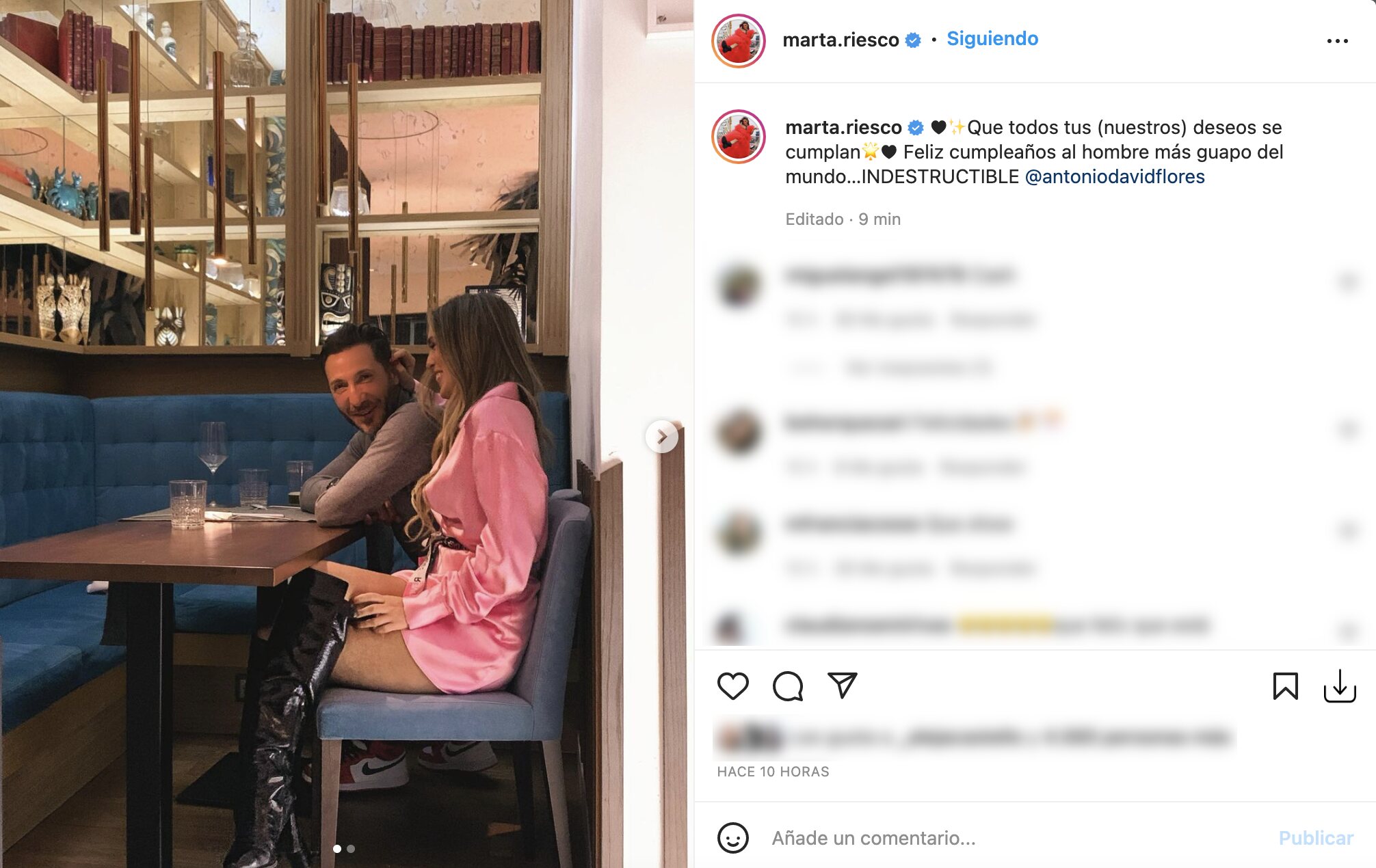 Marta Riesco comparte por primera vez una foto con Antonio David Flores | Foto: Instagram