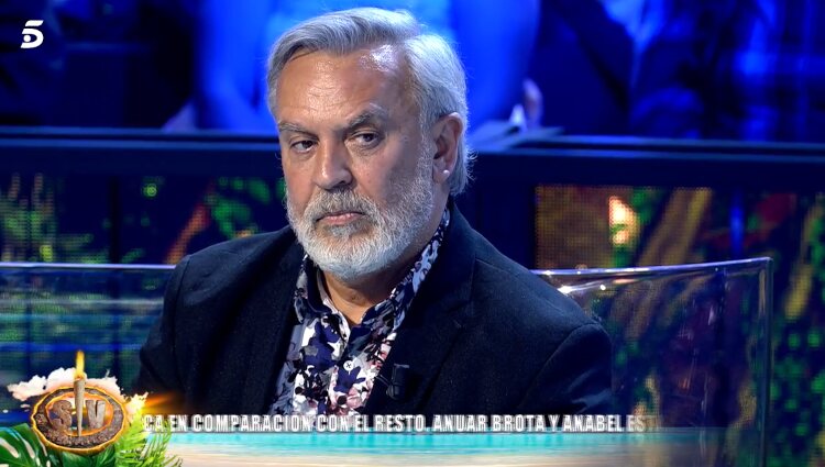 Enrique del Pozo en el plató de 'Supervivientes' / Foto: Telecinco.es