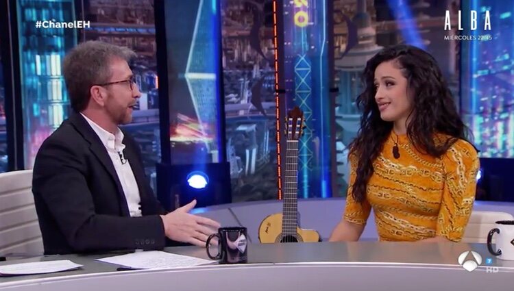 Chanel y Pablo Motos en 'El Hormiguero' / Foto: Antena3.com