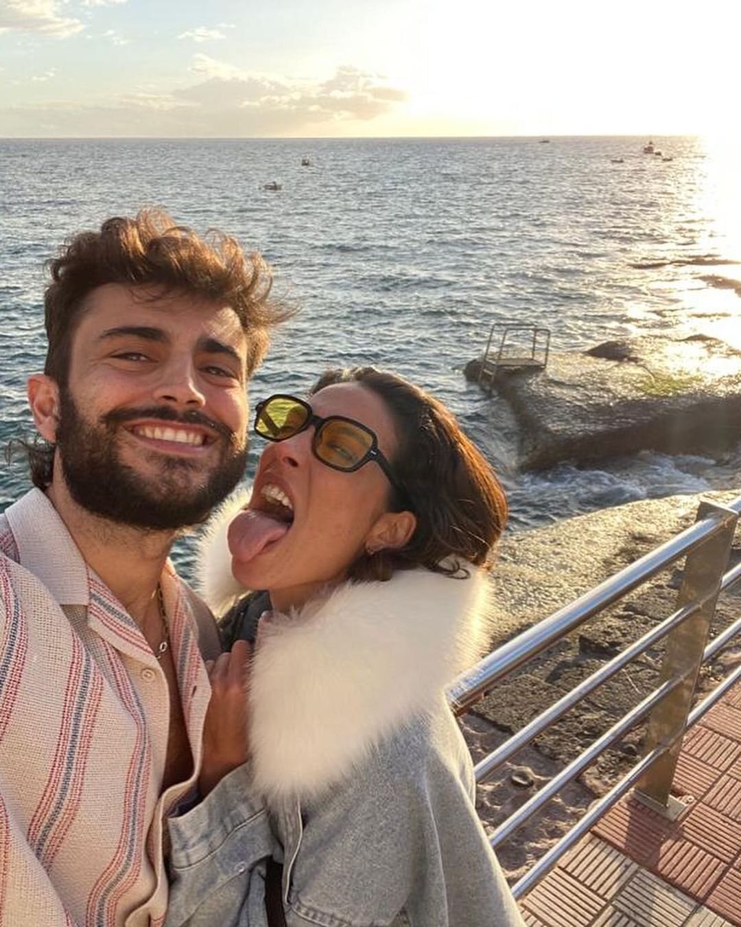 Lorena Castell y su novio Rubén Bernal/ Foto: Instagram