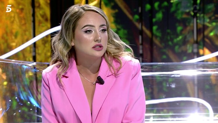 Rocío Flores en el plató de 'Supervivientes' / Foto: Telecinco.es