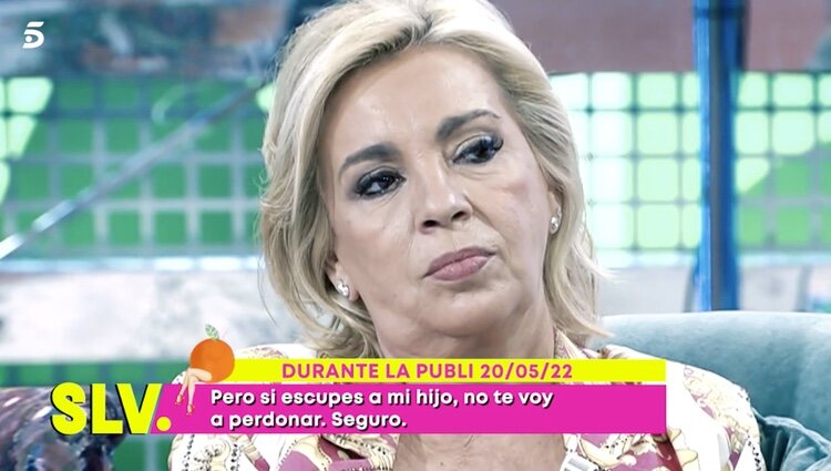 Carmen Borrego en 'Sálvame' / Foto: Telecinco.es