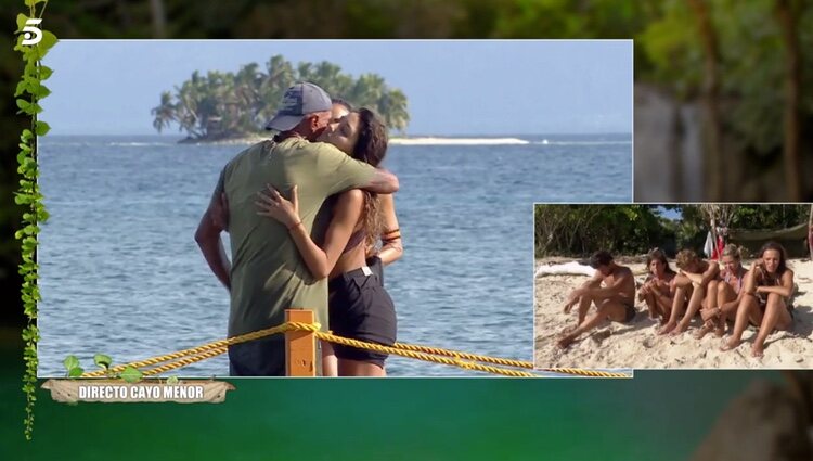 Kiko Matamoros y Tania Medina hacen las paces en el punte de las emociones / Foto: Telecinco.es 