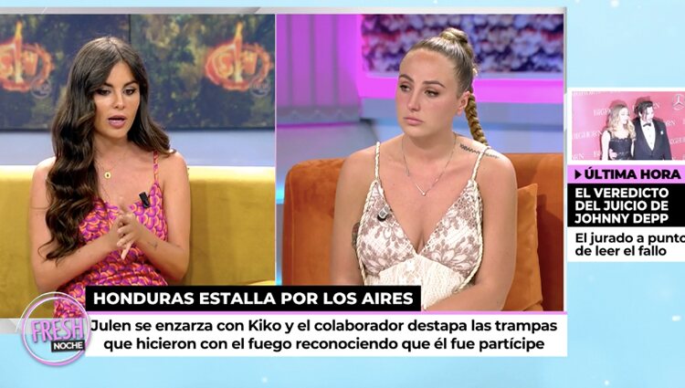 Alexia Rivas y Rocío Flores en 'Ya son las ocho'