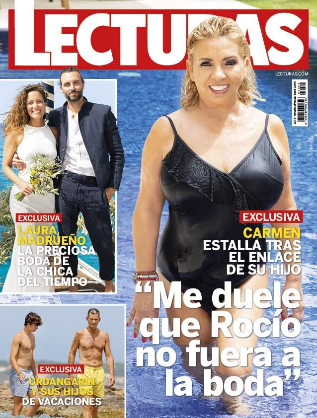 Carmen Borrego en la portada de Lecturas