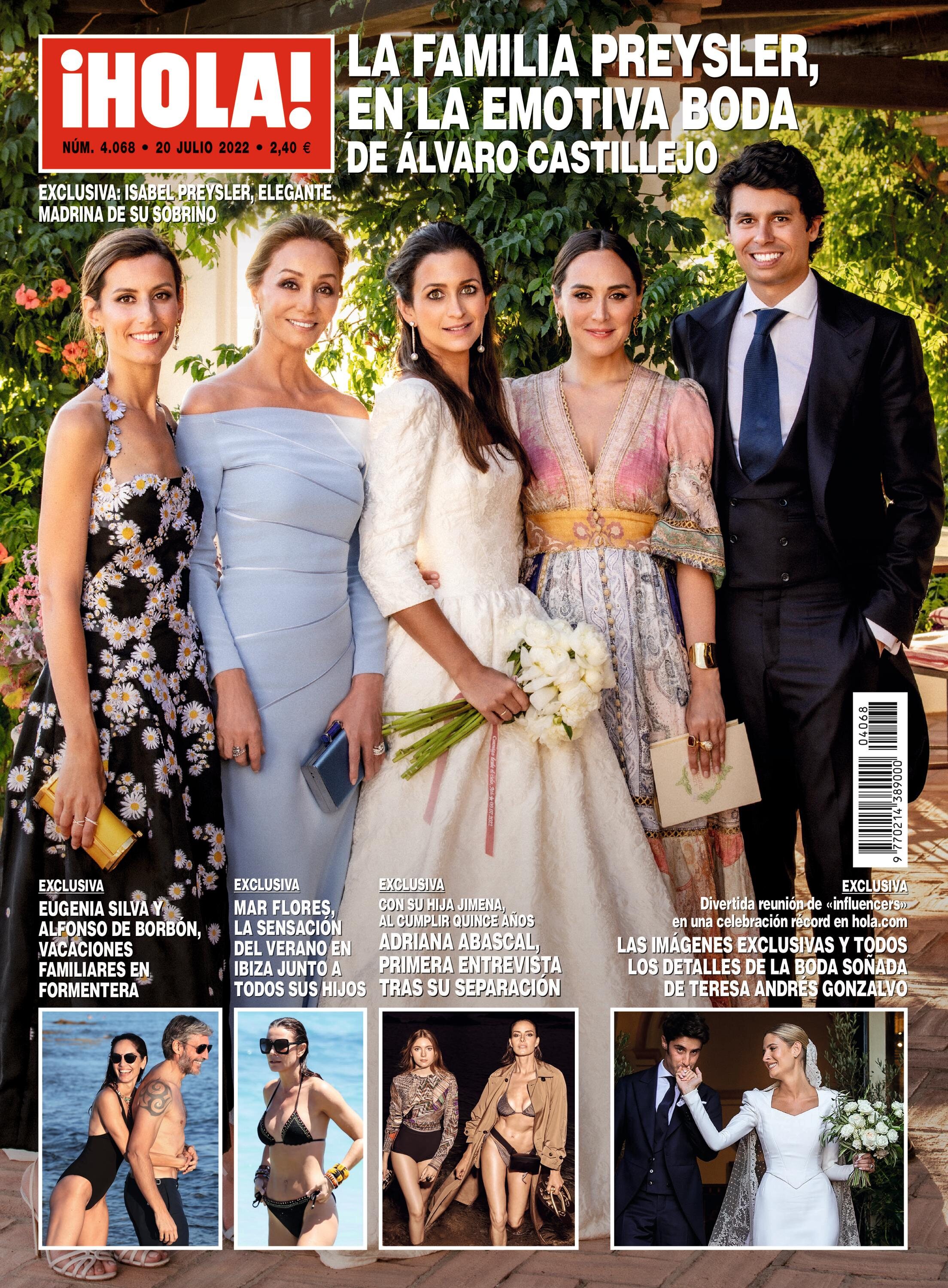 Tamara Falcó con su familia en la portada de ¡Hola!