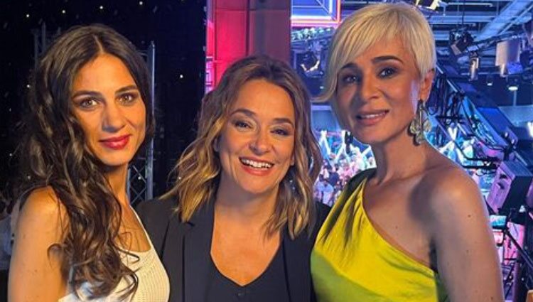 Toñi Moreno con Ana María Aldón y su hija