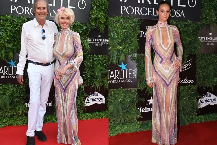 Gunilla von Bismarck y Victoria Federica llevando el mismo vestido en la Gala Starlite 2022