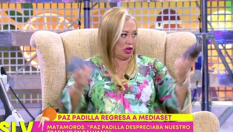 Belén Esteban habla de Paz Padilla | Foto: telecinco.es