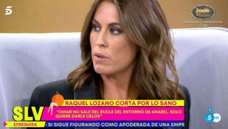 Raquel Lozano en el plató de 'Sálvame' |foto: Telecinco