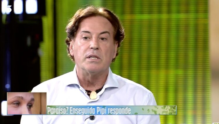 Pipi Estrada en plató tras su expulsión |Foto: Telecinco