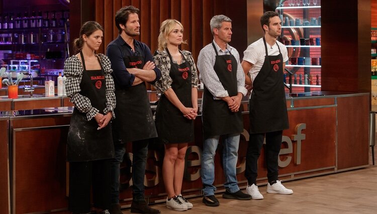 Eduardo Rosa y sus compañeros en la prueba de eliminación de 'Masterchef Celebrity 7'/ Foto: La 1