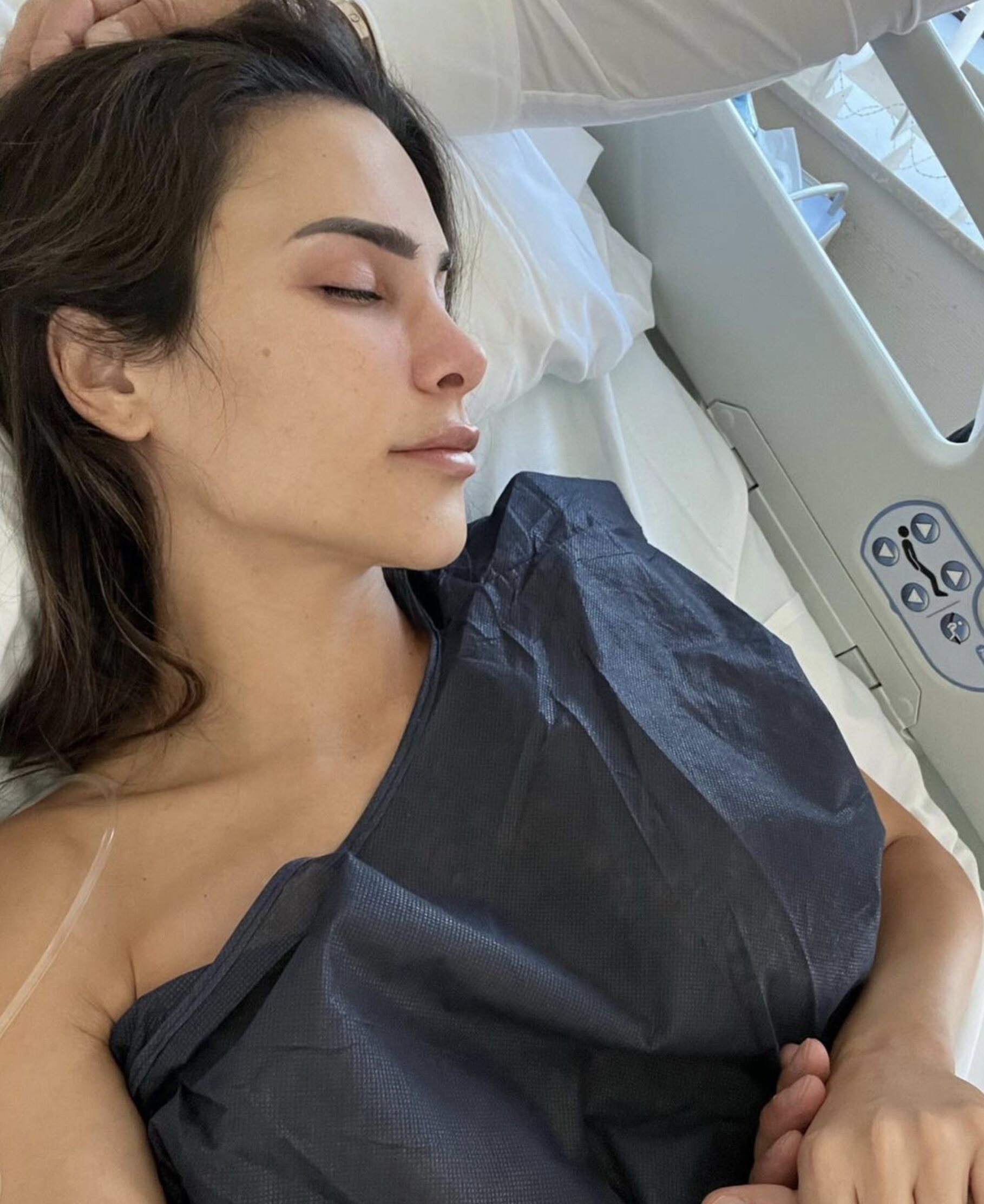 Carla Barber en el hospital/ Foto: Instagram