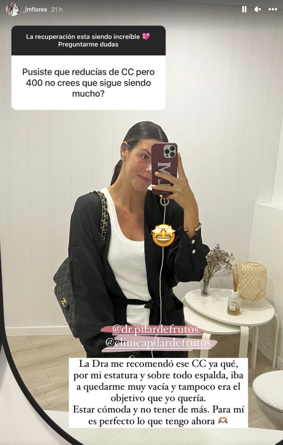 Laura Matamoros habla de su operación de pecho/ Foto: Instagram